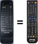 Télécommande équivalente Philips RT7905