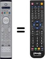 Télécommande équivalente Philips 50PF9967D / 10