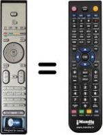 Télécommande équivalente Philips 32PFL7613D / 12