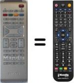 Télécommande équivalente Philips 23PF4321 / 01B