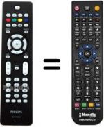 Télécommande équivalente Philips 37PFL7562D / 10