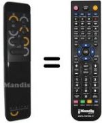 Télécommande équivalente RC6004