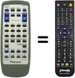 Télécommande équivalente Pioneer XXD3034