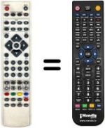 Télécommande équivalente Prosonic X23 / 69F-GB-FHBCUP-EU