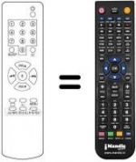 Télécommande équivalente Hitachi CP1411R