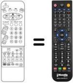 Télécommande équivalente Daewoo DVT5582 TXT