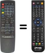 Télécommande équivalente Daewoo DVS20FBT