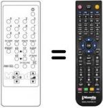 Télécommande équivalente Daewoo DMQ1417