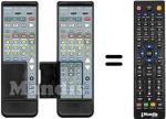 Télécommande équivalente RC-832 (I)