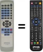 Télécommande équivalente RC-F0309E