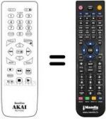 Télécommande équivalente Akai VS-G765SEG