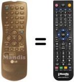Télécommande équivalente LG LV984