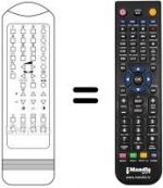 Télécommande équivalente RC1255