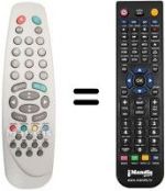 Télécommande équivalente Medion 1540