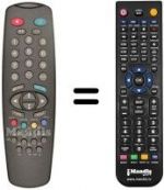 Télécommande équivalente HOSPITALIERE RTS5166