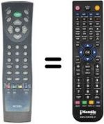 Télécommande équivalente Daewoo LCD 20ORTV