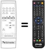 Télécommande équivalente RC204