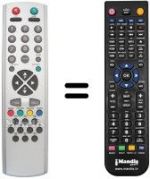 Télécommande équivalente Ormond OR2897SL