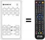 Télécommande équivalente Hitachi RC222