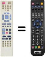 Télécommande équivalente RC2521