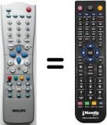 Télécommande équivalente Philips 14PT3685-01