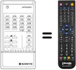 Télécommande équivalente RC254