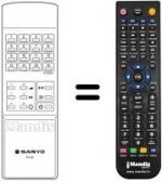 Télécommande équivalente RC305