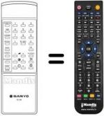 Télécommande équivalente RC307