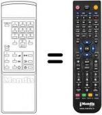 Télécommande équivalente RC322