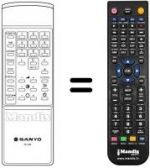 Télécommande équivalente RC347