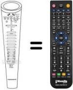 Télécommande équivalente NordMende V4445SV