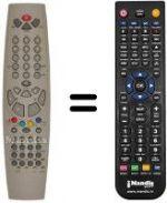 Télécommande équivalente ITT RC5010