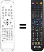 Télécommande équivalente Hypson NR20TD1