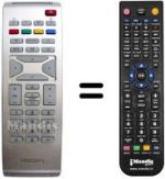 Télécommande équivalente Philips 15PF5121
