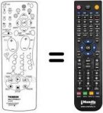 Télécommande équivalente Panasonic RCV400