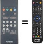 Télécommande équivalente Telefunken PCA114MCX