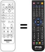 Télécommande équivalente JVC RC5204X