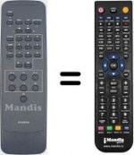 Télécommande équivalente RC6X03NX