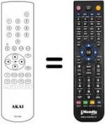 Télécommande équivalente Akai TV2850T MULTI
