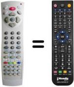 Télécommande équivalente Autovox AX14DVX06