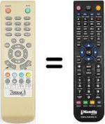 Télécommande équivalente REMCON1295