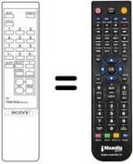 Télécommande équivalente Sony 1-465-317-11