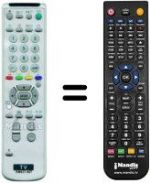 Télécommande équivalente RM837