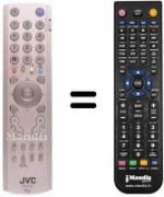 Télécommande équivalente JVC PD35D30