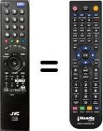 Télécommande équivalente JVC LT-32DR9BJ