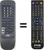 Télécommande équivalente JVC RM-SED452TRU