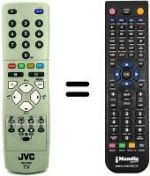 Télécommande équivalente JVC RM-C15021C
