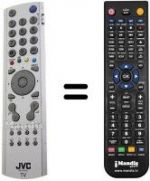 Télécommande équivalente JVC LT-26A61BU