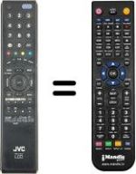 Télécommande équivalente JVC LT-32ED91U