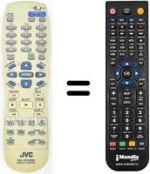 Télécommande équivalente JVC XL-N5SL